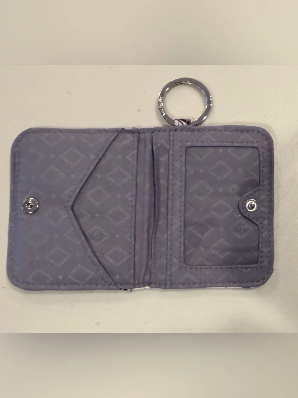 RETIRED: Vera Bradley | Moon Shadow Meadow, Campus Double ID Wallet Keychain